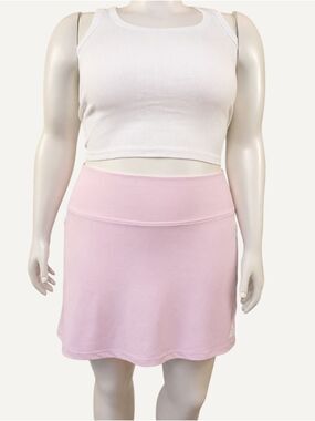 Reebok High Rise Athletic Skort XXL Pink NWOT Pickleball Tennis Golf Pocket